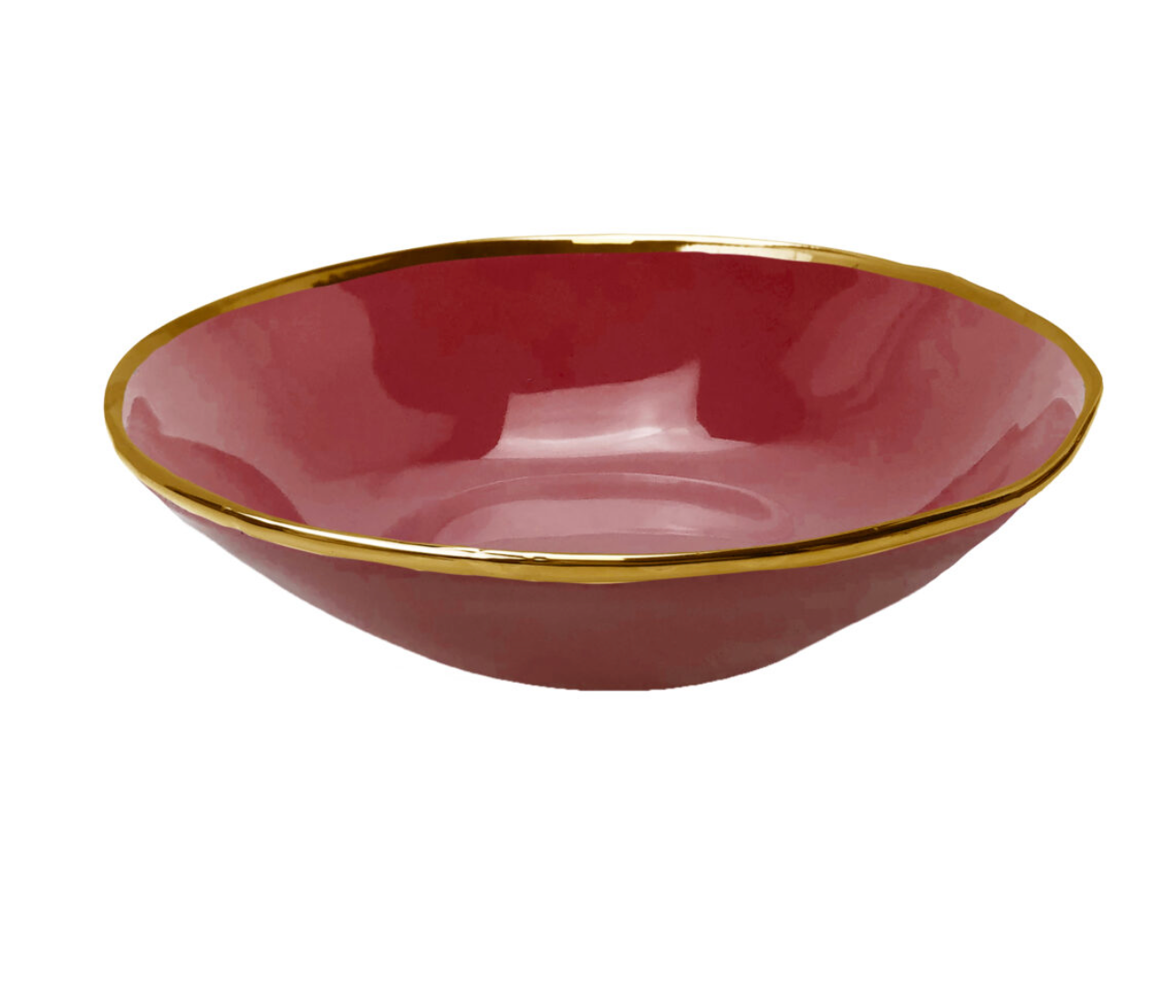 ENSALADERA ARCUCCI MATERIA ORO Ø32 CM - Burdeos